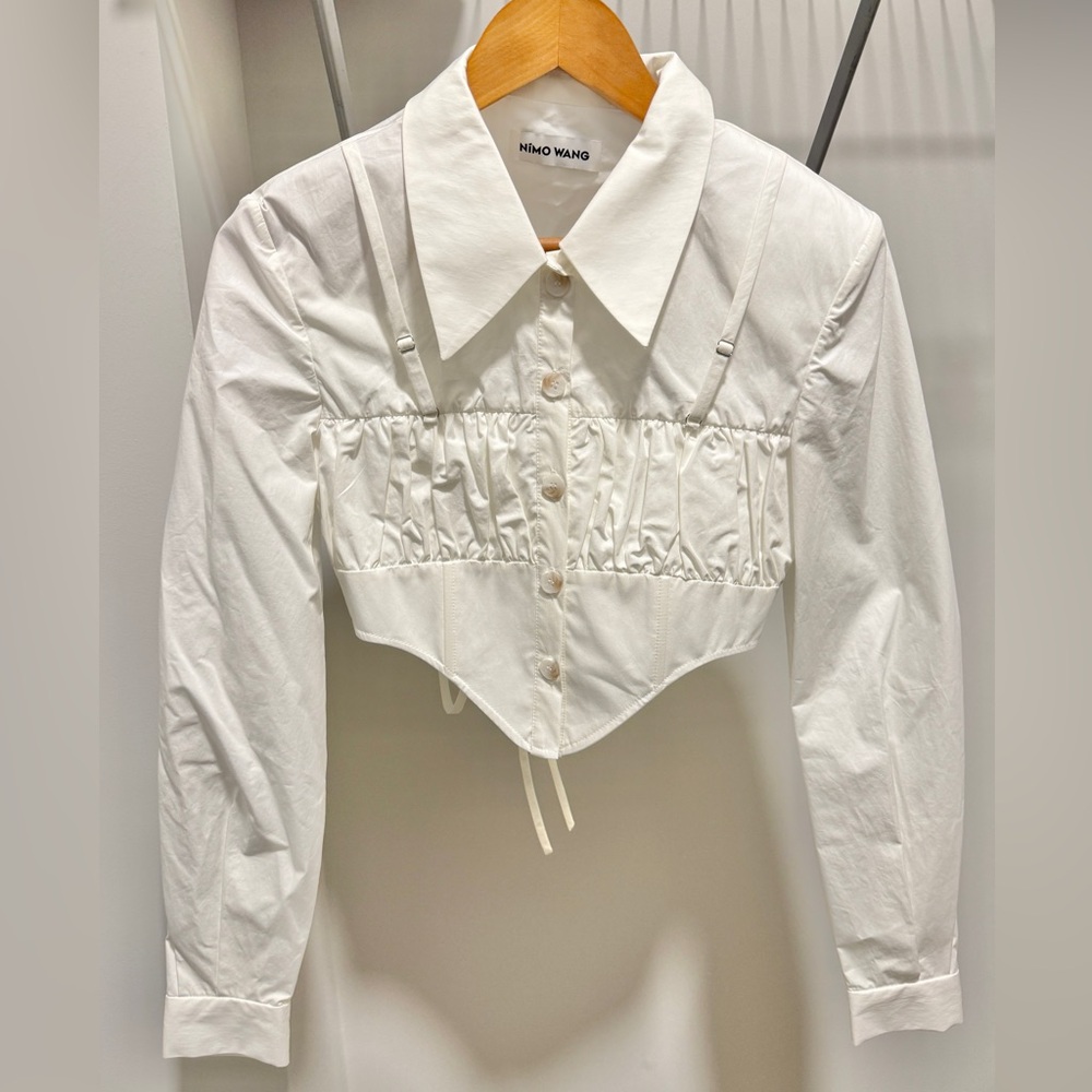 Cream Button-Down Women's Shirt